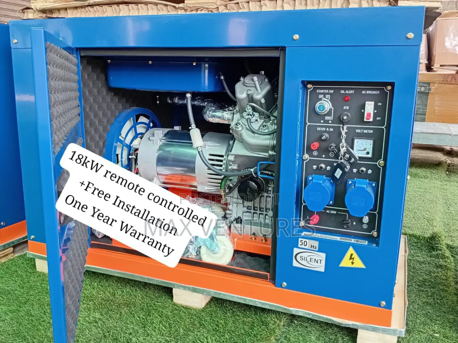 Perkins 18kva Remote Controlled Ats Diesel Newly Improved