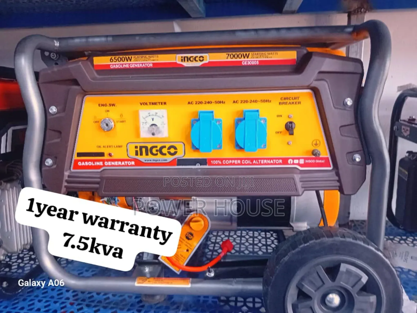 Tycoon Top Luxe Ingco Petrol Generator 7.5kva 8500watts