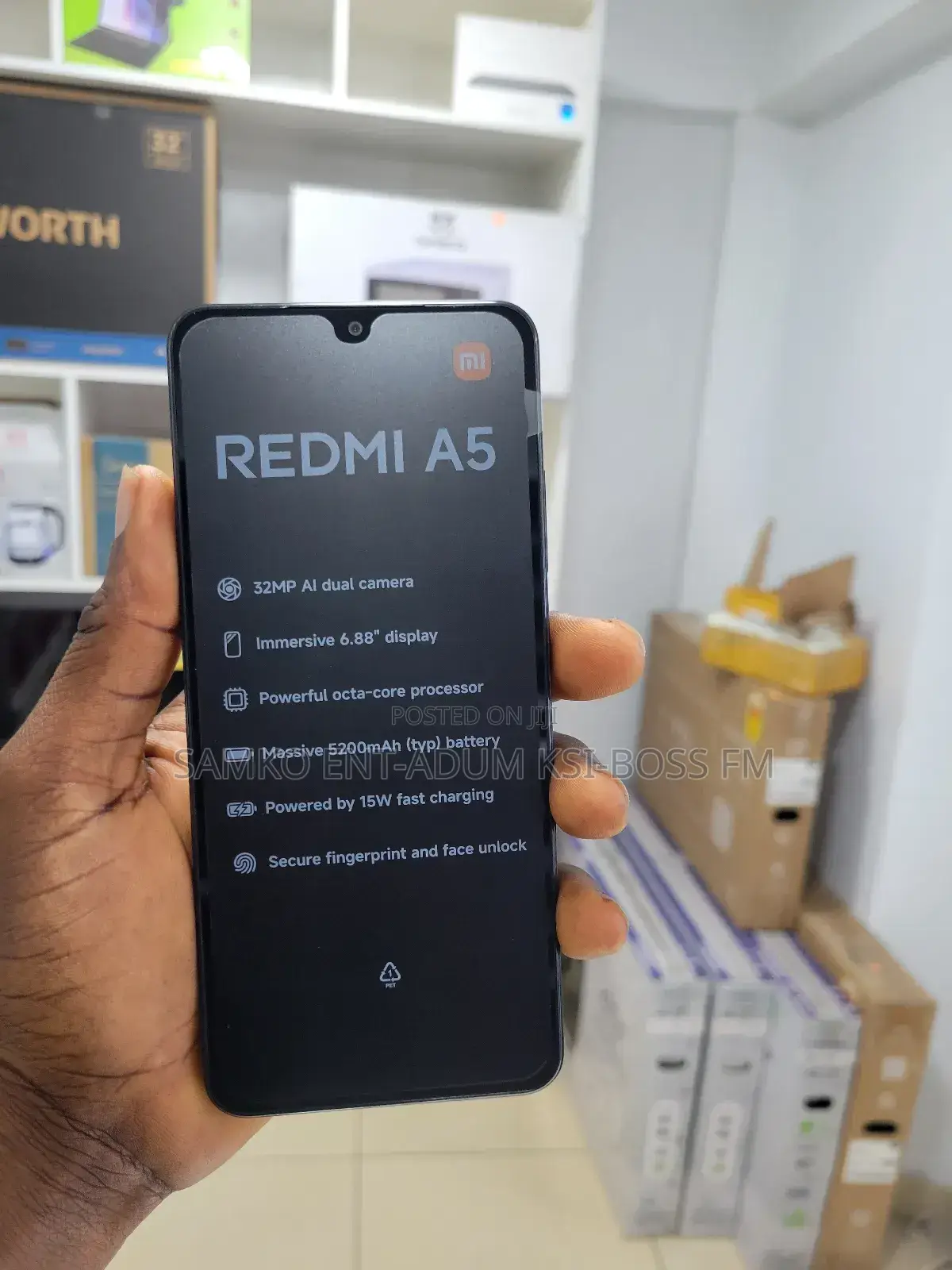 New Xiaomi Redmi A5 4G 64 GB Black