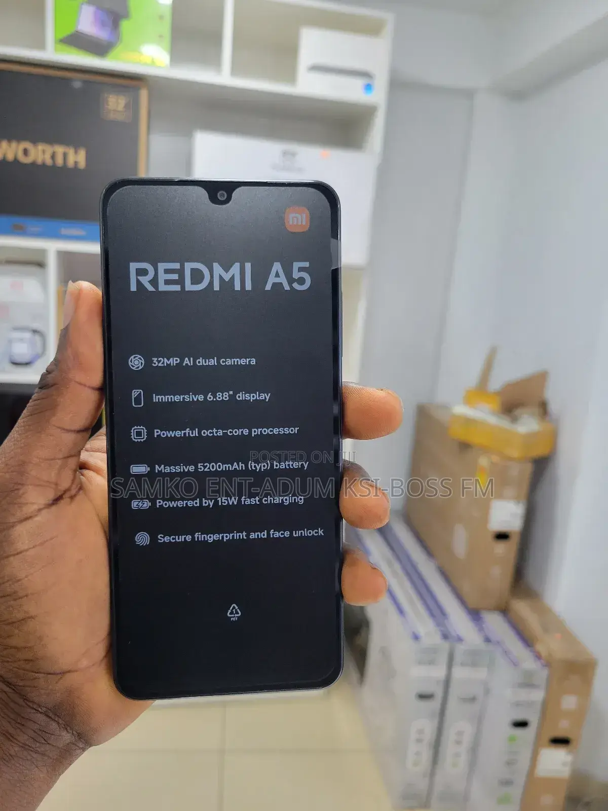 New Xiaomi Redmi A5 4G 128 GB Black