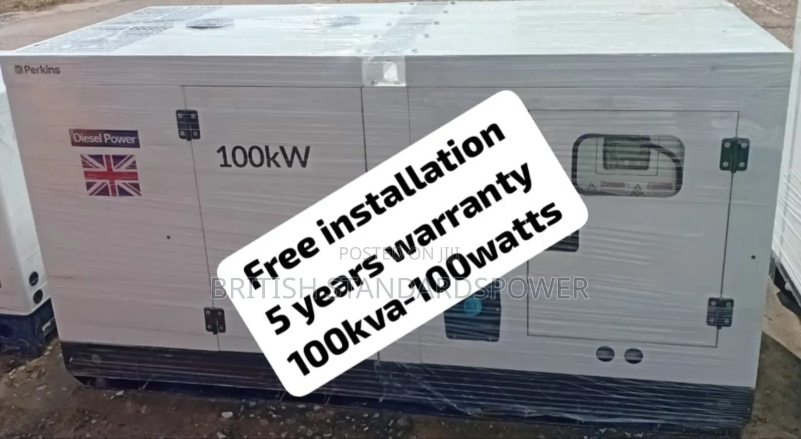 Augmented Power 100kva Silent Quality Diesel Engine
