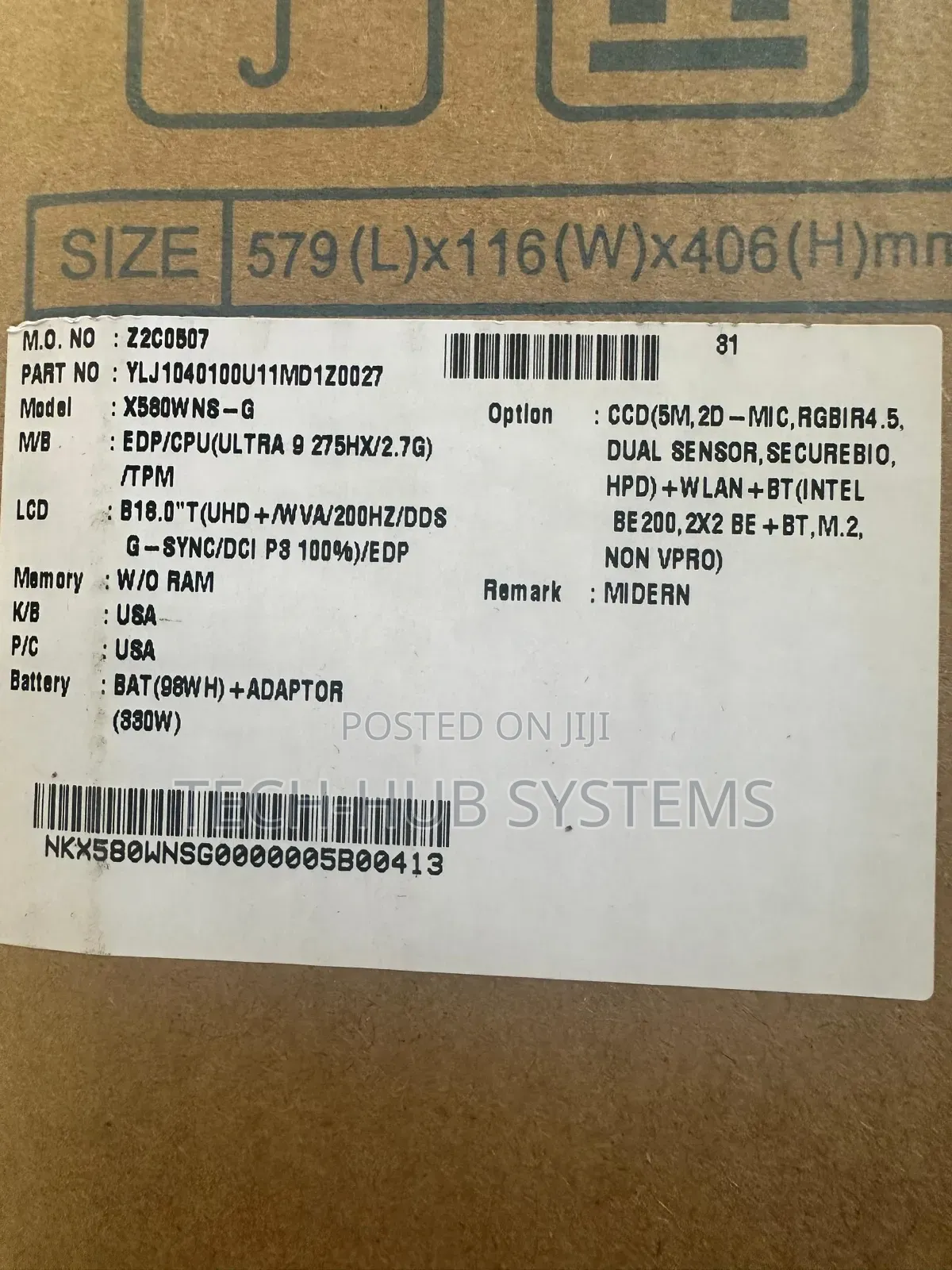 New Laptop 64GB Intel Core Ultra 9 SSD 1T