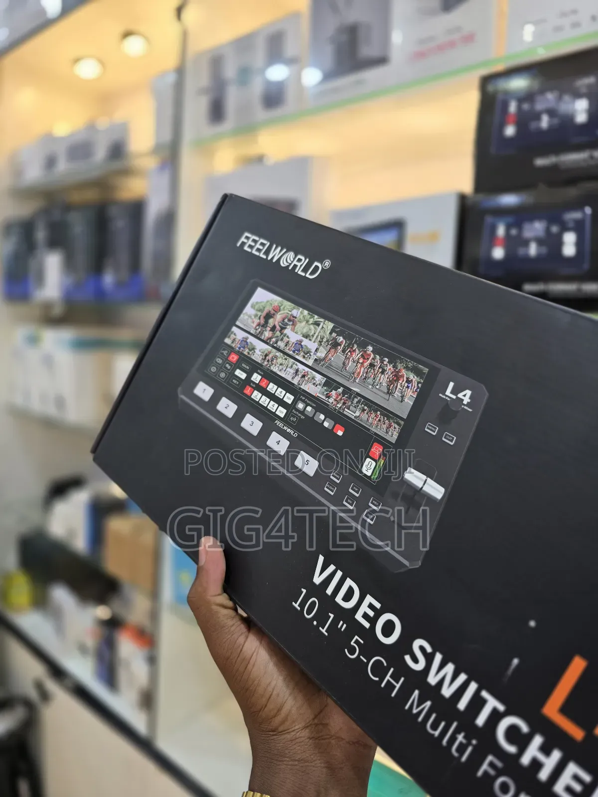 Feelworld L4 5 Channel Multi Format Video Switcher Streamer