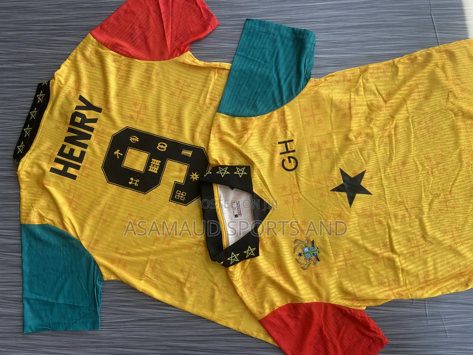 Authentic Retro Ghana Jersey Plus Customization