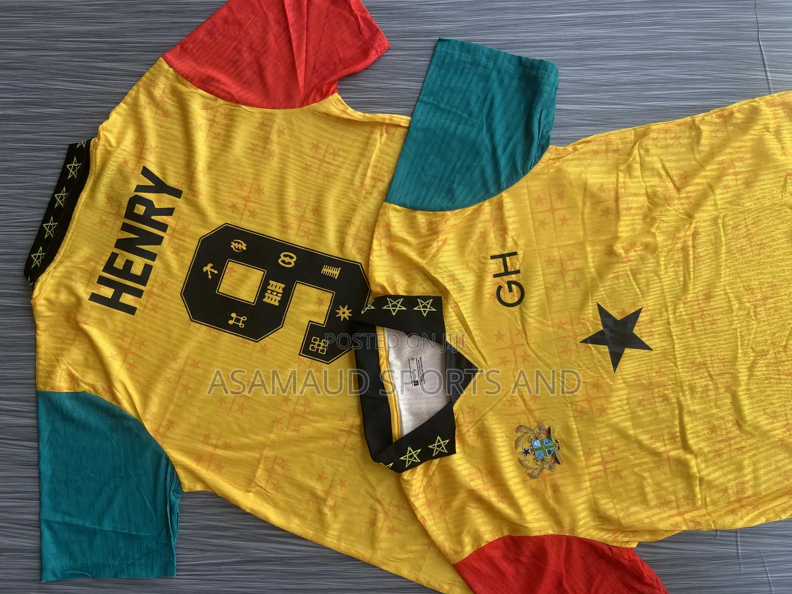 Authentic Retro Ghana Jersey Plus Customization