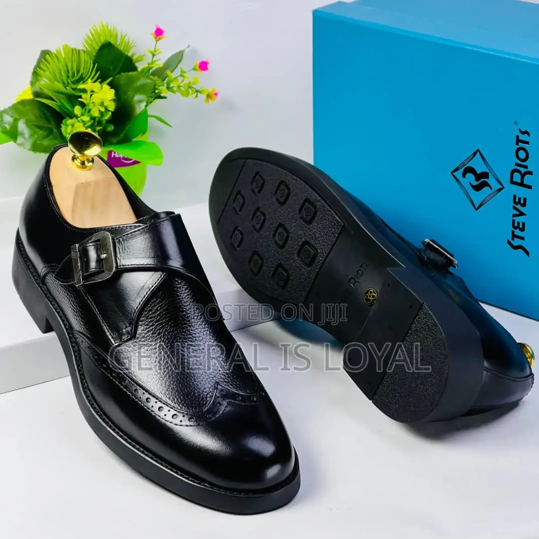 Steve Riots Monk Strap One Belt Black
