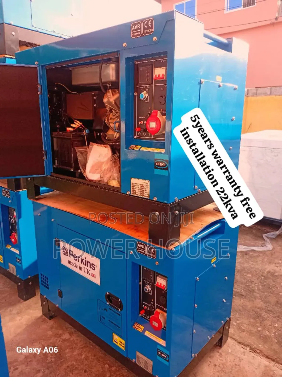 Executive Crown Engine 2200r Perkins Diesel Generator 22kva