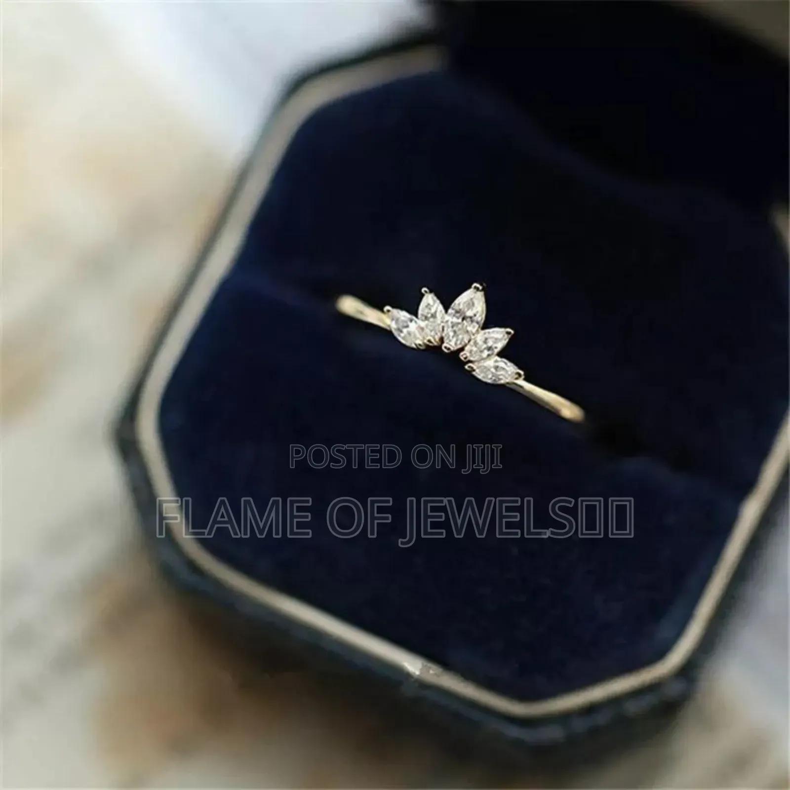 V Shape Engagement or Promise Ring No Fade
