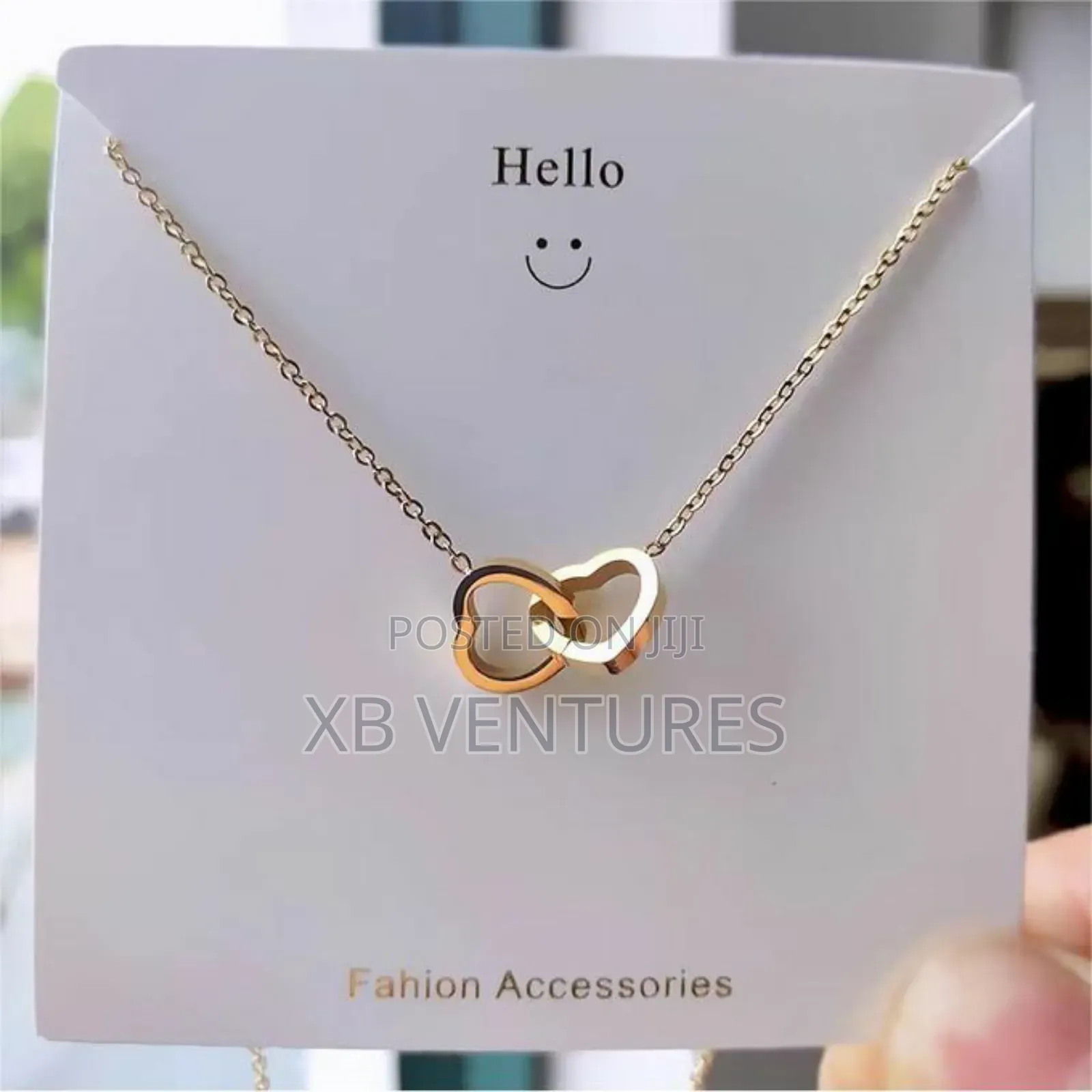 Women's Premium Heart Pendant Necklace-Golden