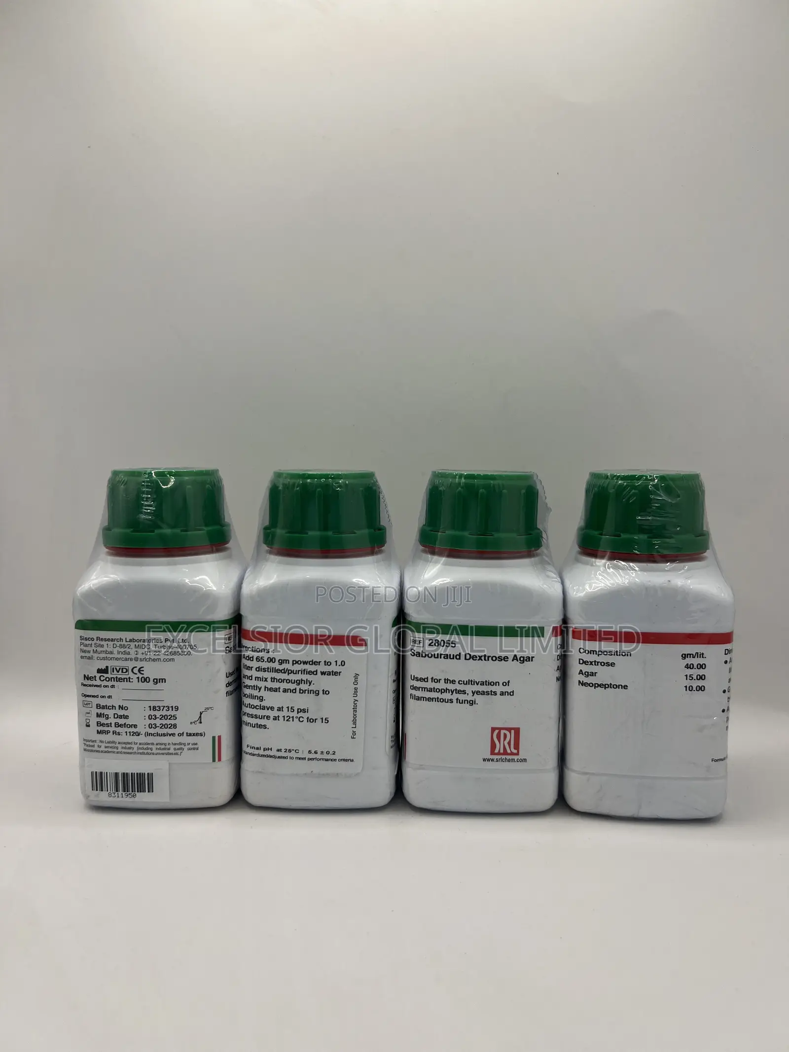 Sabouraud Dextrose Agar (Sda) 100g