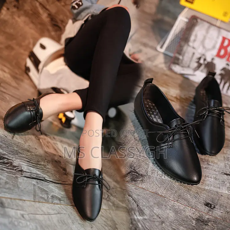 Chanel Style Women's Single Shoes Shallow Mouth Lace-Up