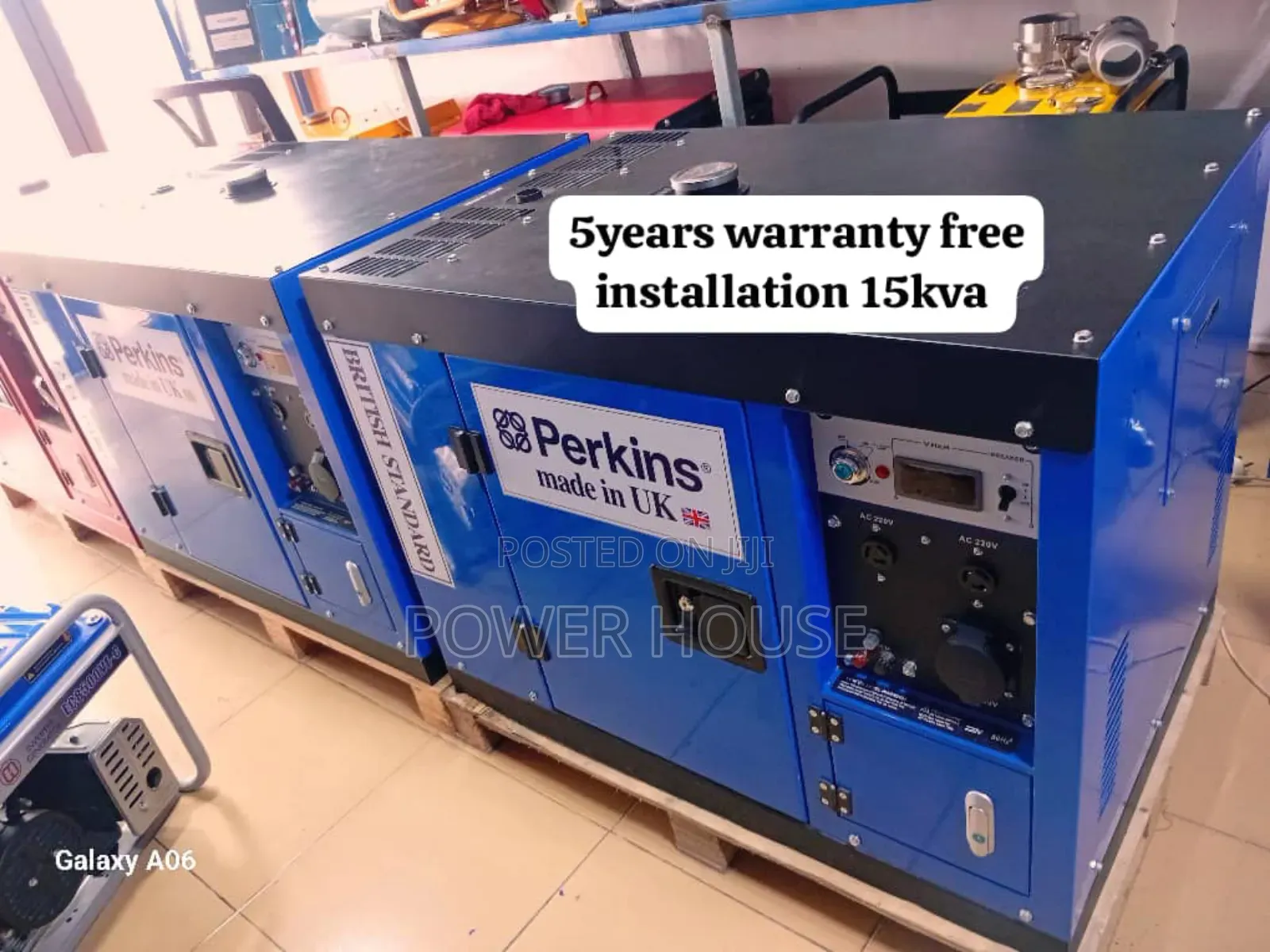 Source Tempest 15kva 16500watts Diesel Perkins Generator