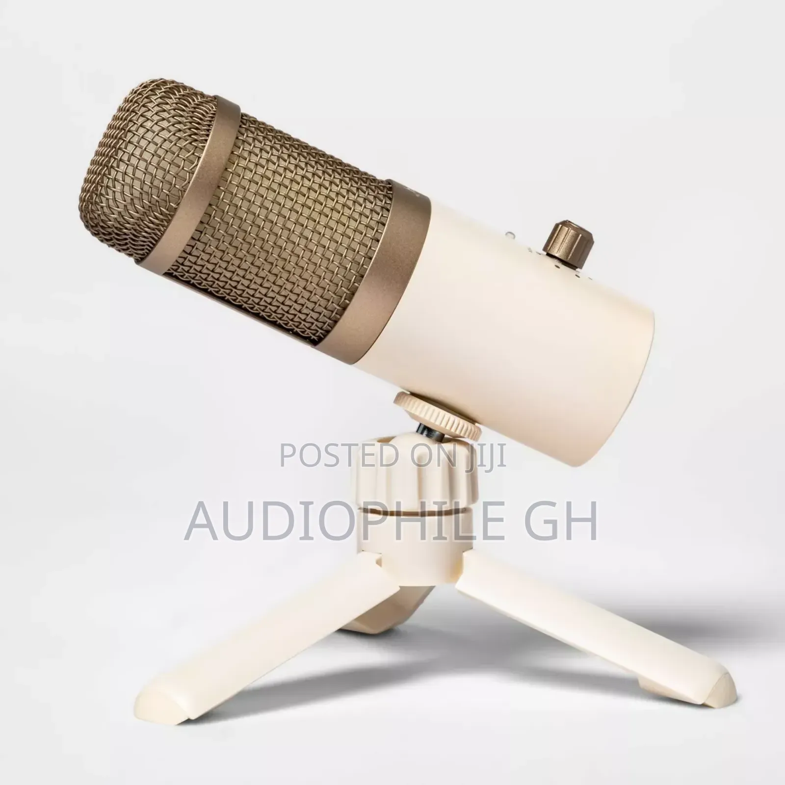 Heyday Cardioid Condenser Desktop Microphone - Stone White