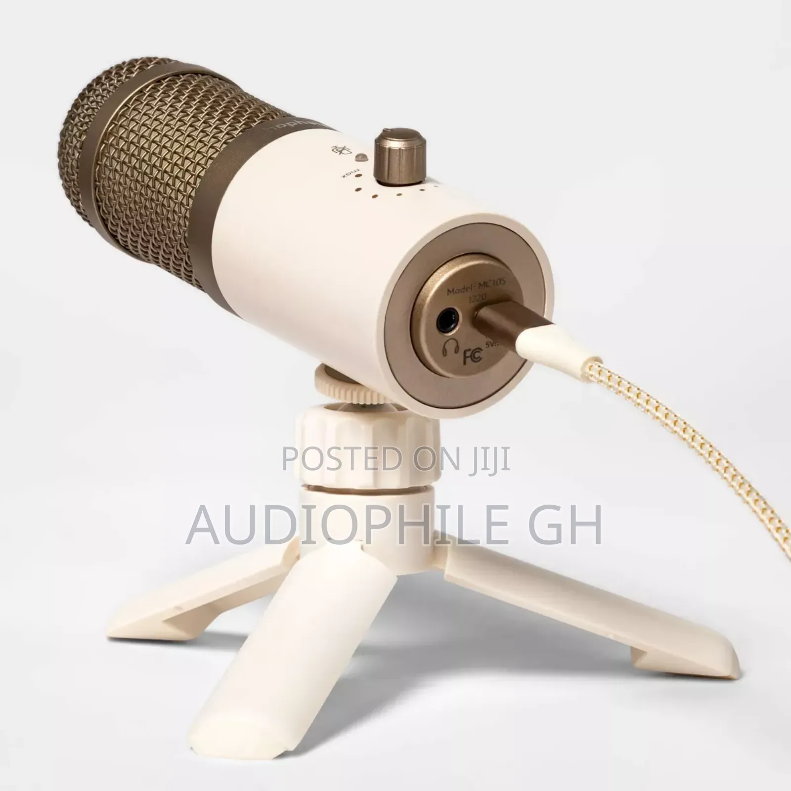 Heyday Cardioid Condenser Desktop Microphone - Stone White