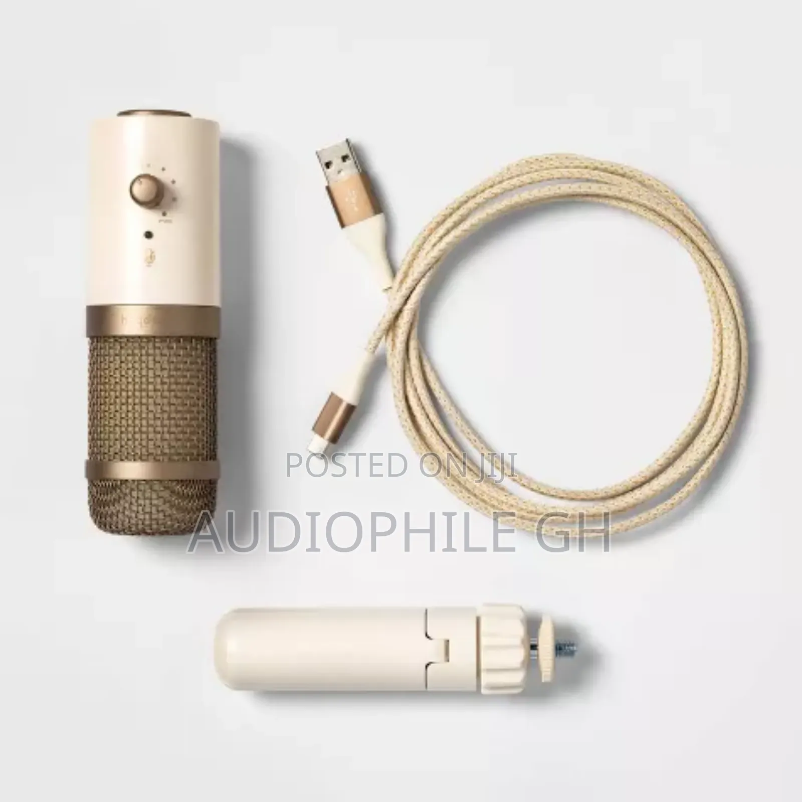 Heyday Cardioid Condenser Desktop Microphone - Stone White