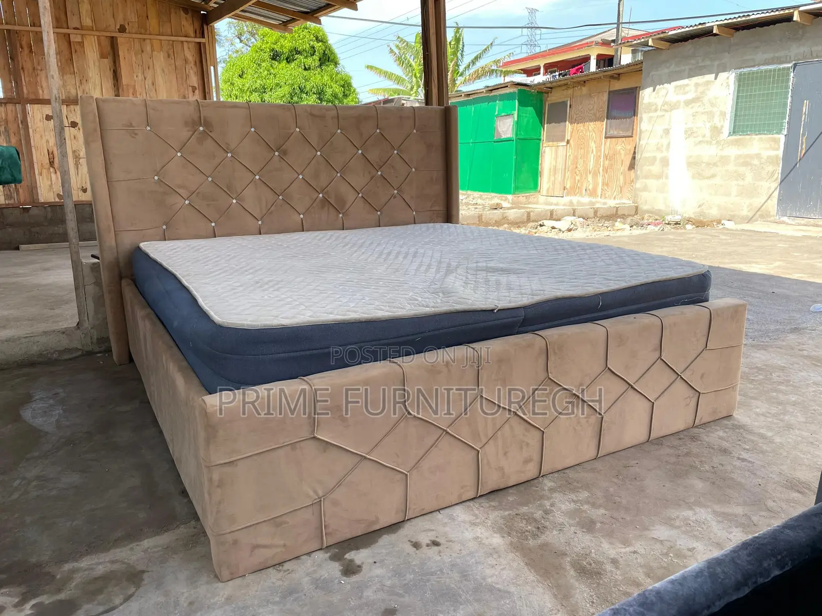 Queen Size Frame With Mattress
