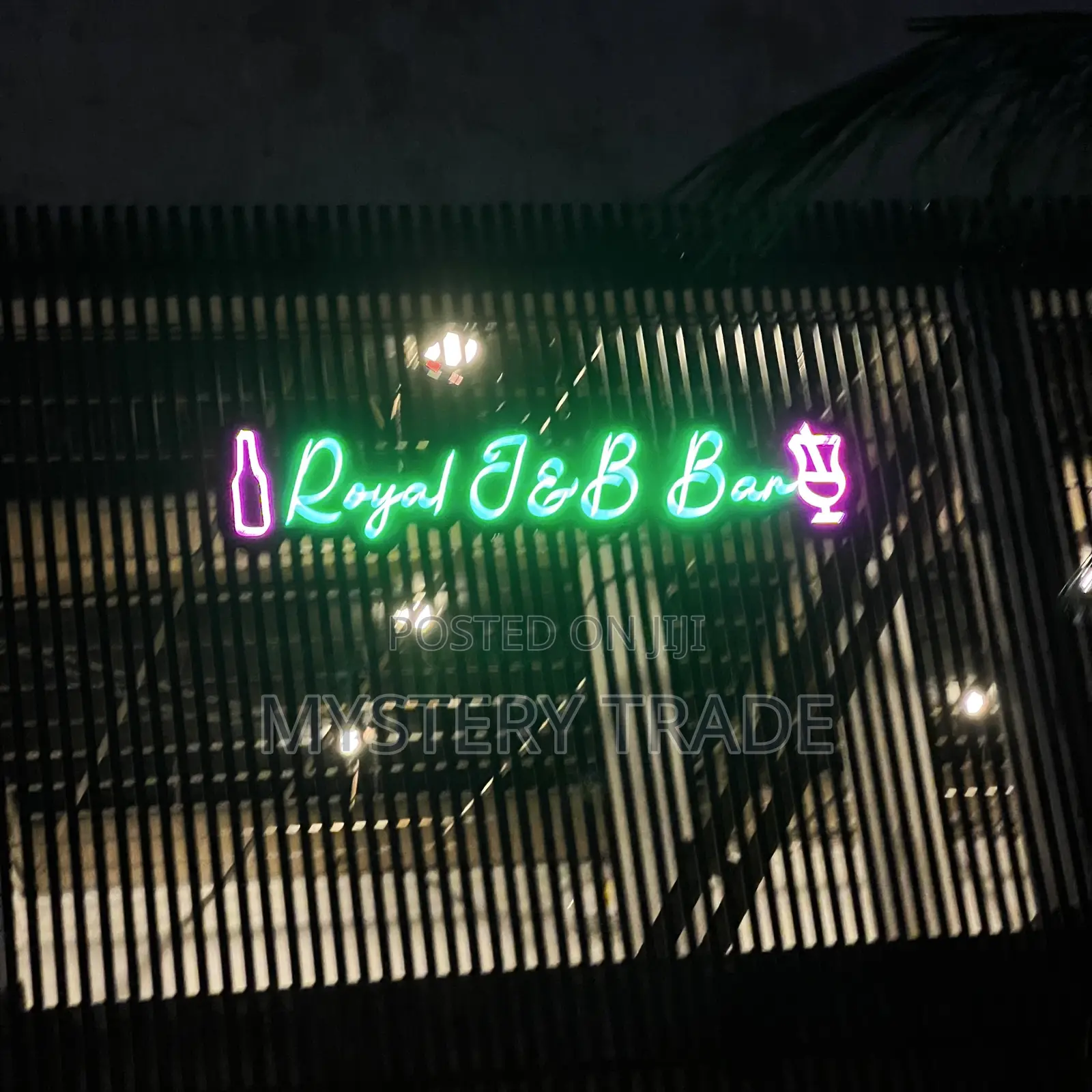 Royal J B Neon Outdoor Signage