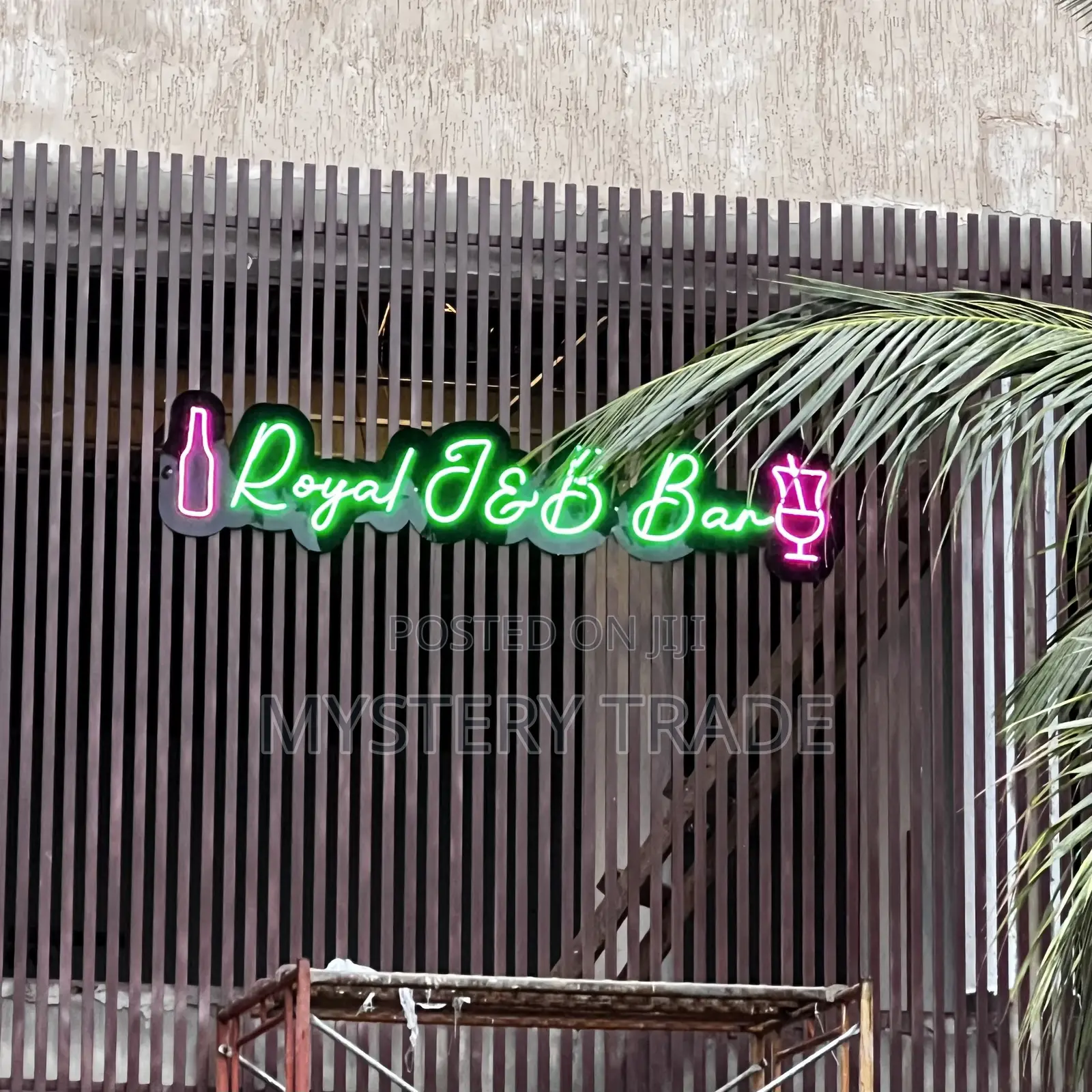Royal J B Neon Outdoor Signage