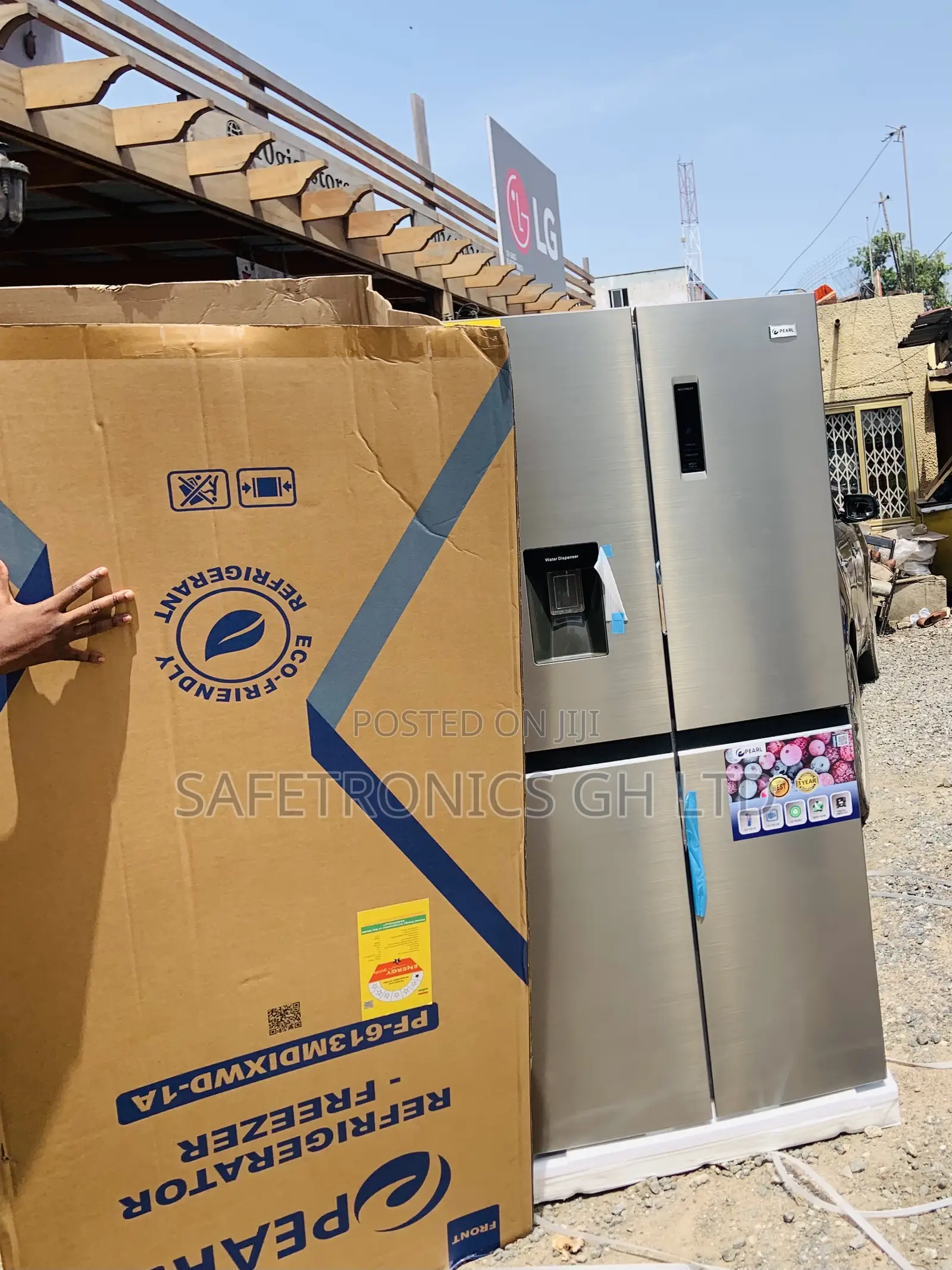 Kindly Try Sidebyside Grey Pf-613md 4 Doors Fridge