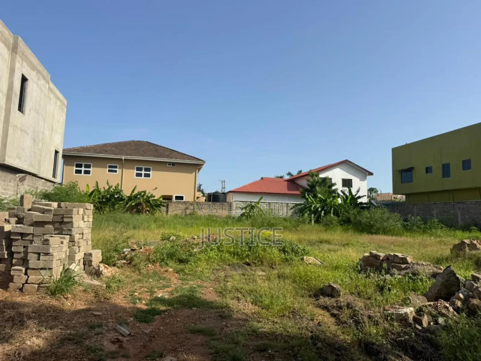 Walled and Gated 2 Plots of Land Adjiringanor