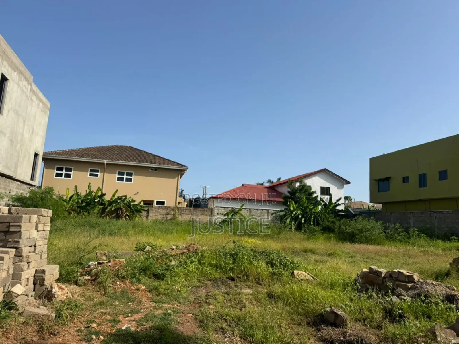 Walled and Gated 2 Plots of Land Adjiringanor