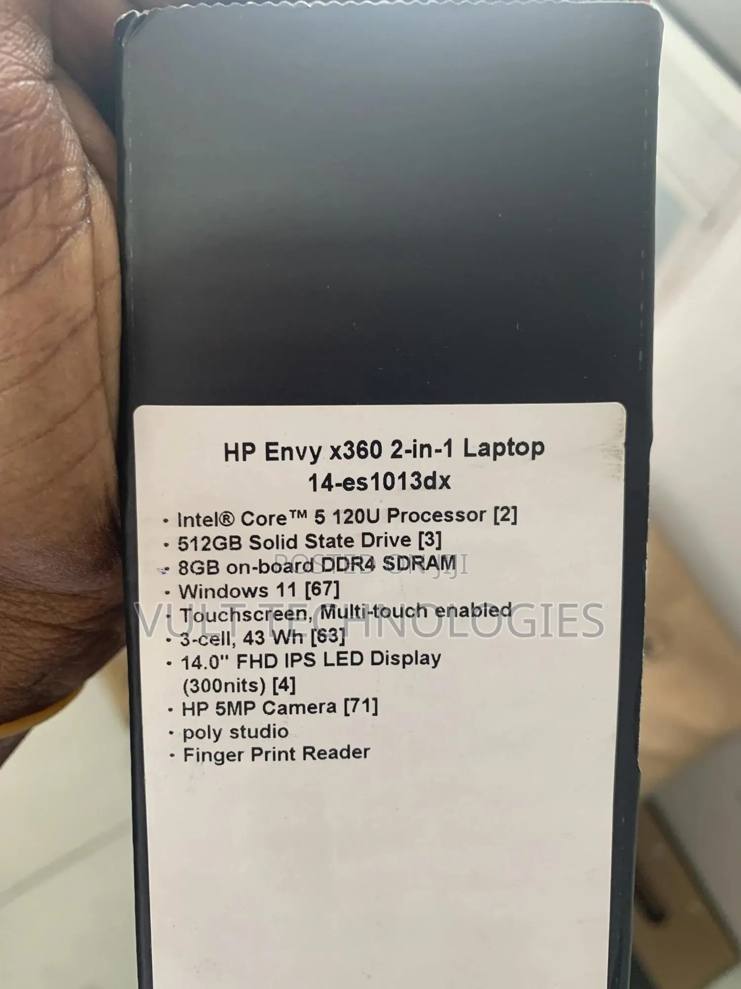 New Laptop HP Envy 14 8GB Intel Core I5 SSD 512GB