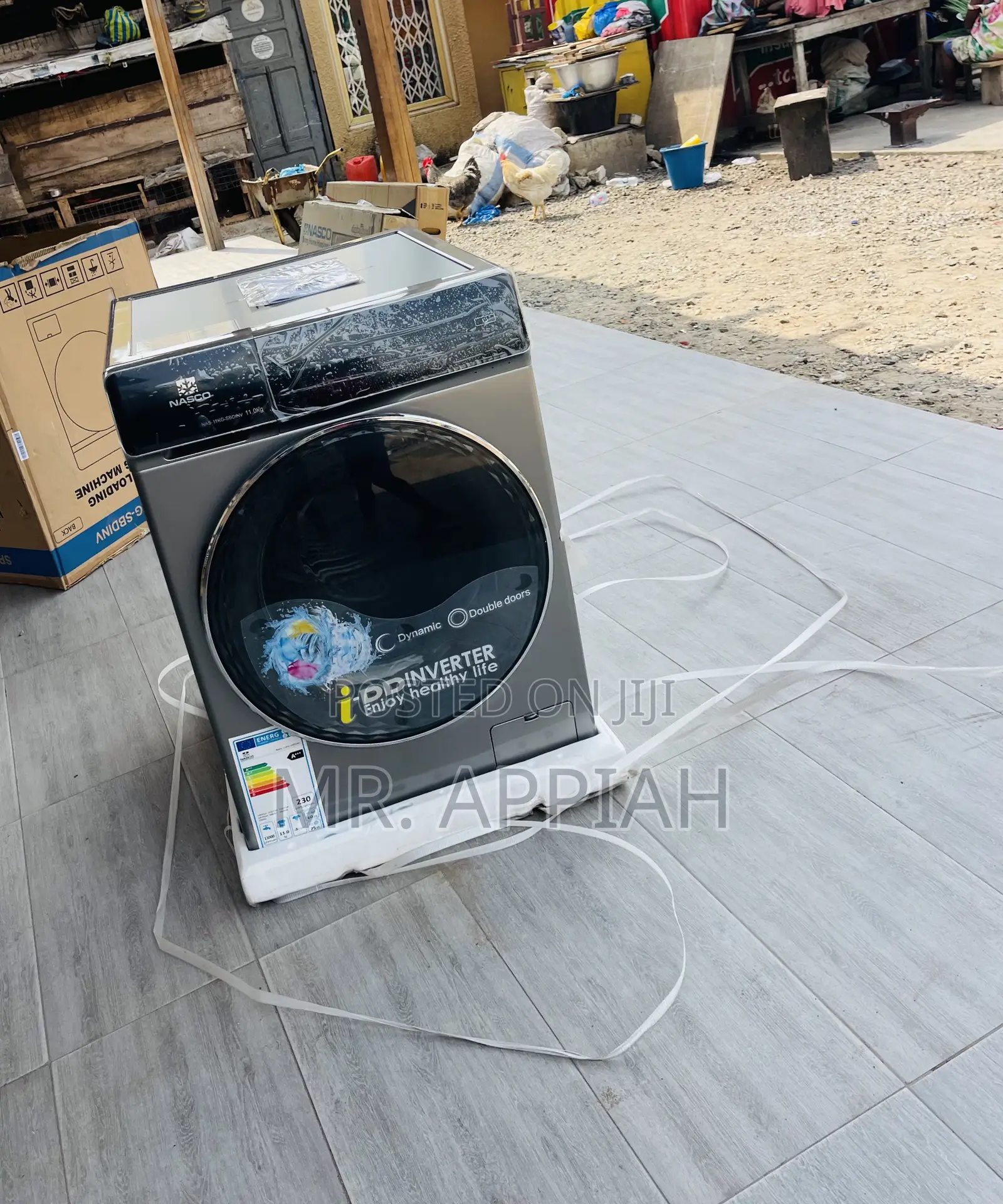 Convenient Nasco 11kg Fully Auto Washing Machine.