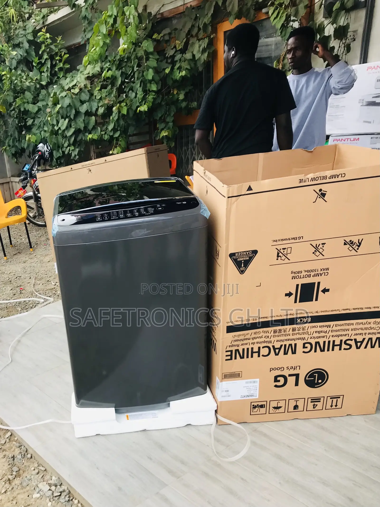 Classic Grey 16kg Topload Lg Smart Inverter Fullauto