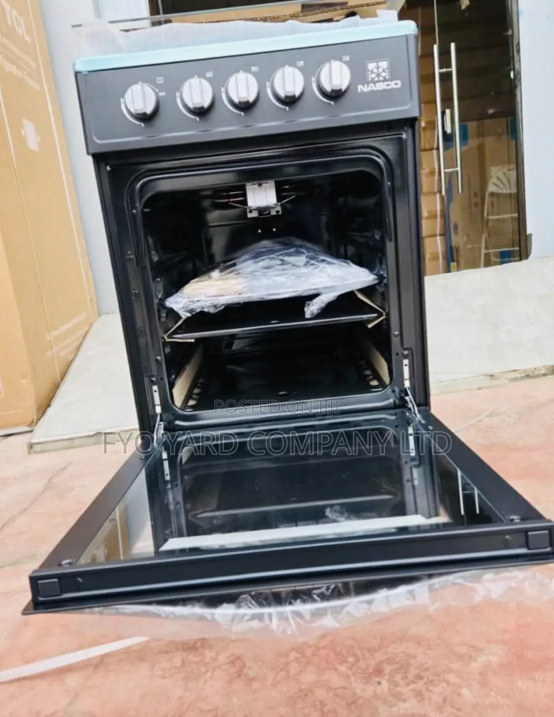 Easy-to-Maintain Nasco Gas Cooker 4 Durable Brass Burners