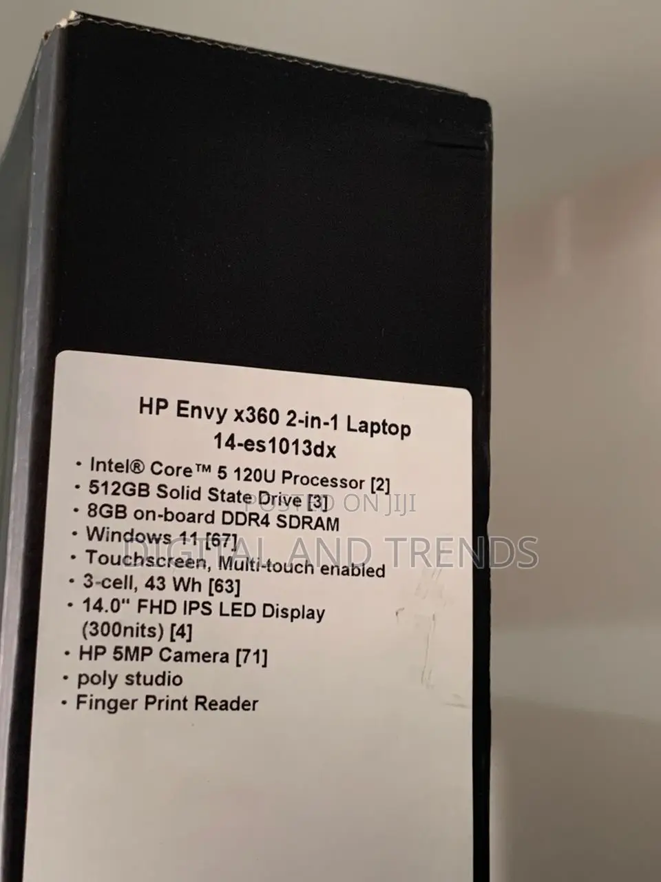New Laptop HP Envy 14 8GB Intel Core I5 SSD 512GB