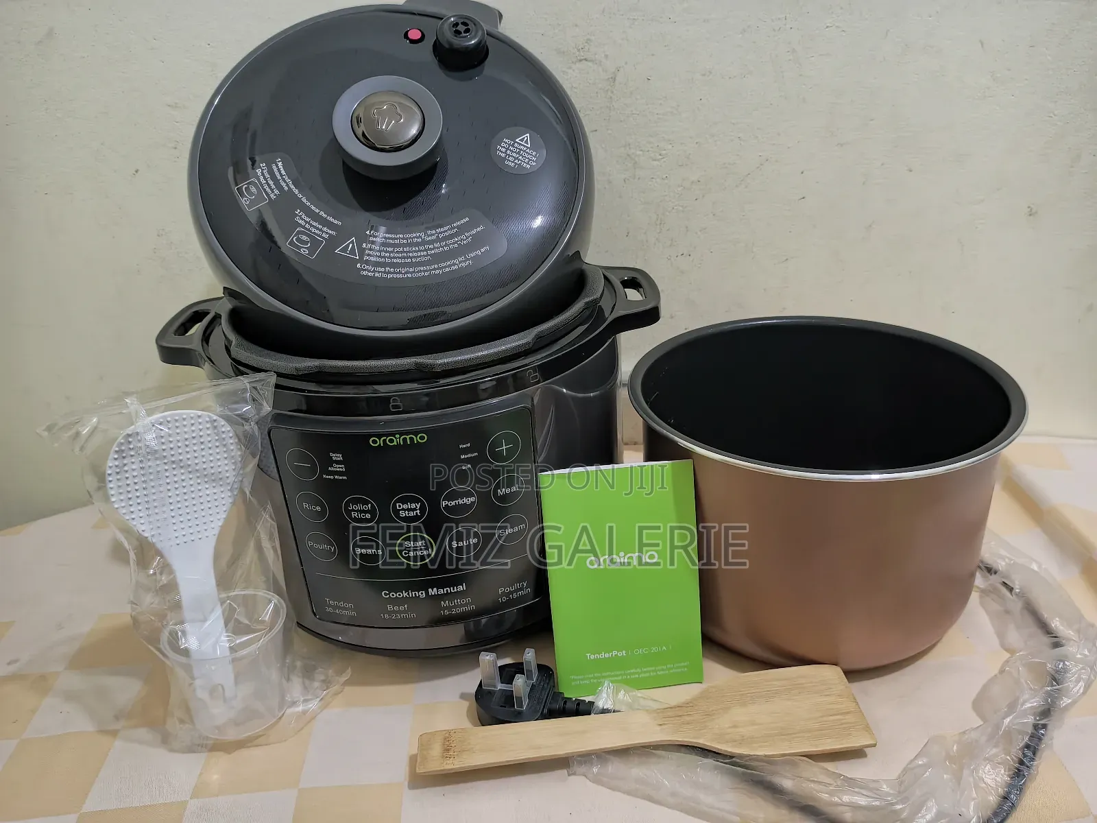 Oraimo Tenderpot 6l 1000w Electric Pressure Cooker