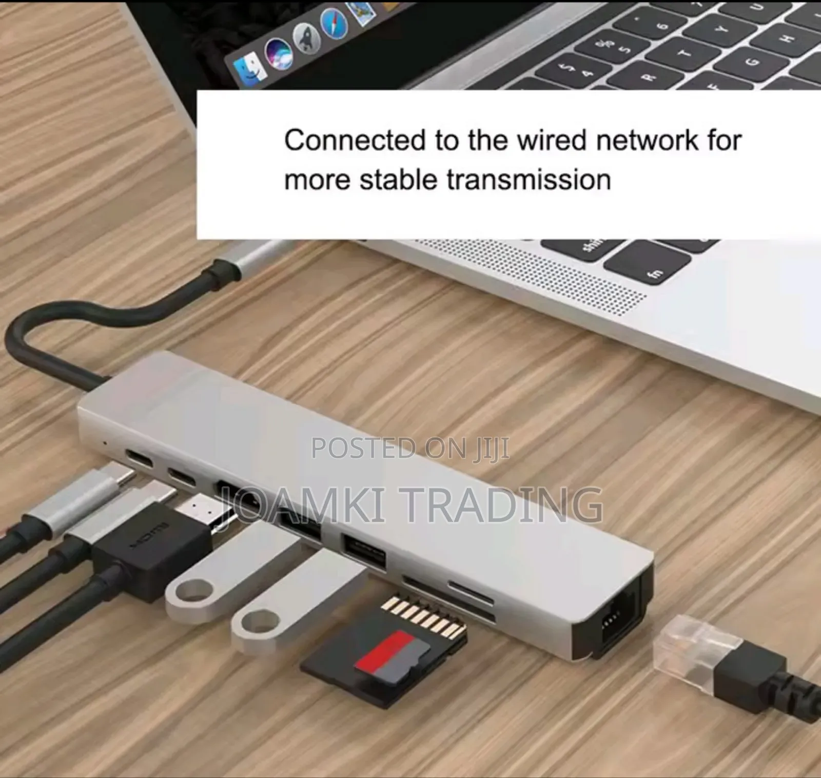 8 In 1 Usb C Hub 3.0 Splitter 4 Laptop, Pd Sd Tf Rj45 Hdmi