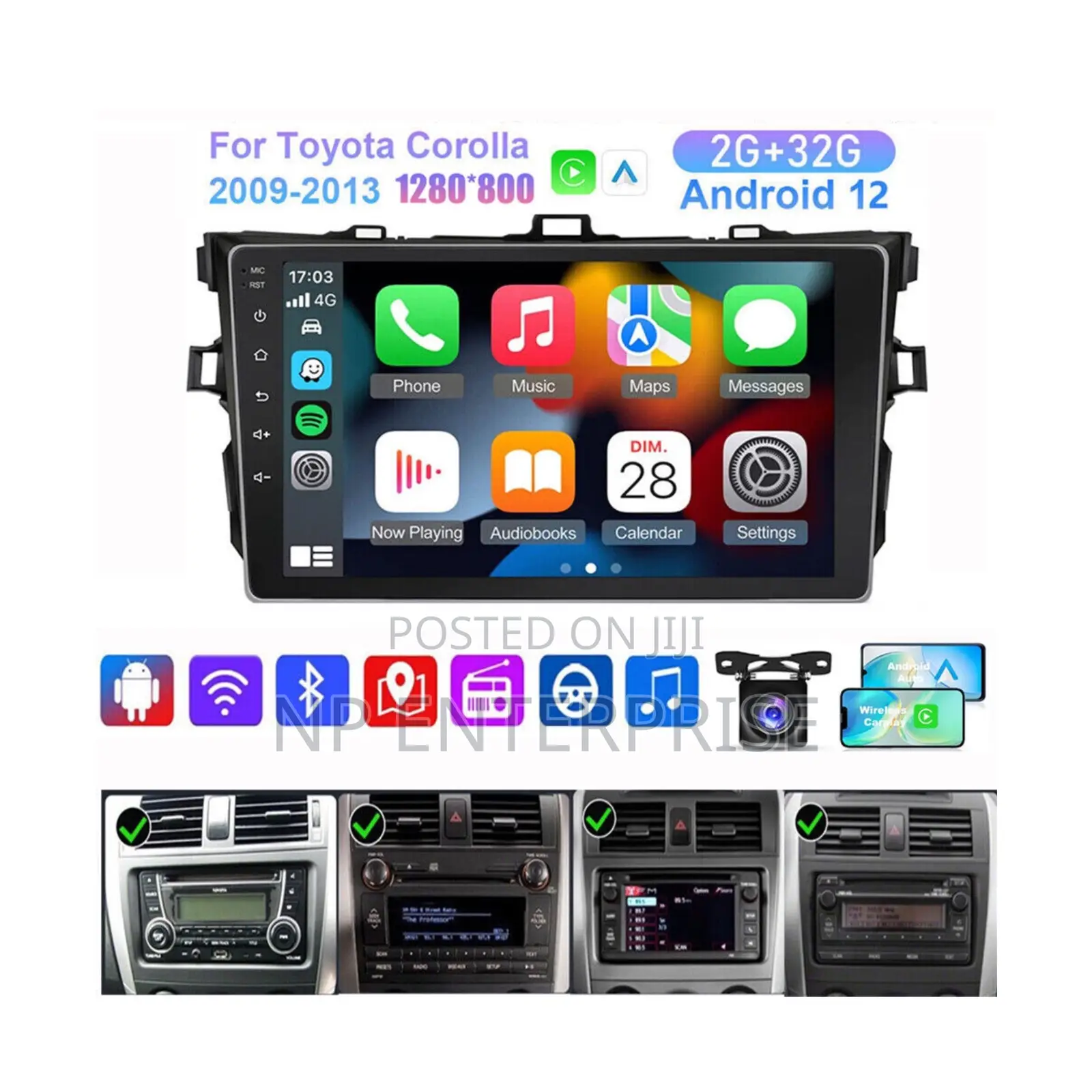 Toyota Corolla 2008-2013 Android Tape
