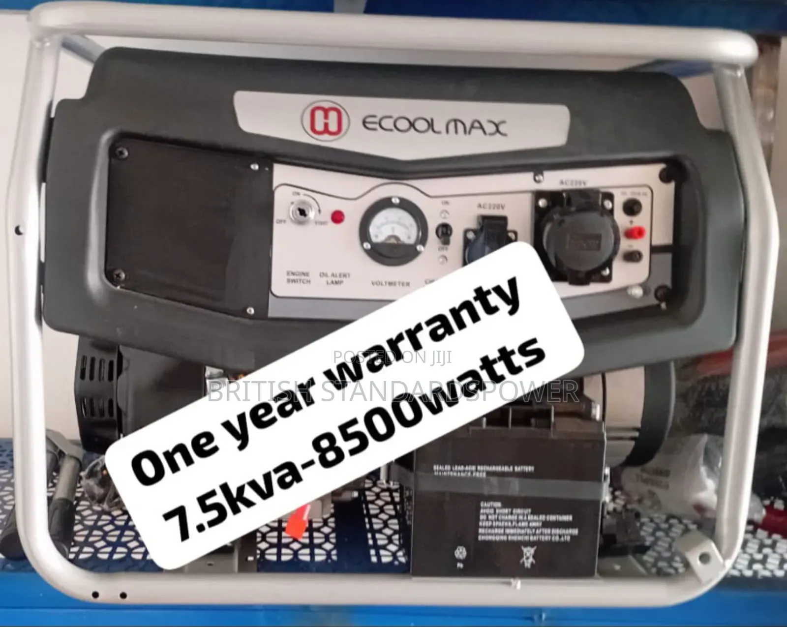 Rugged 7.5kva Petrol Ecoolmax Generator