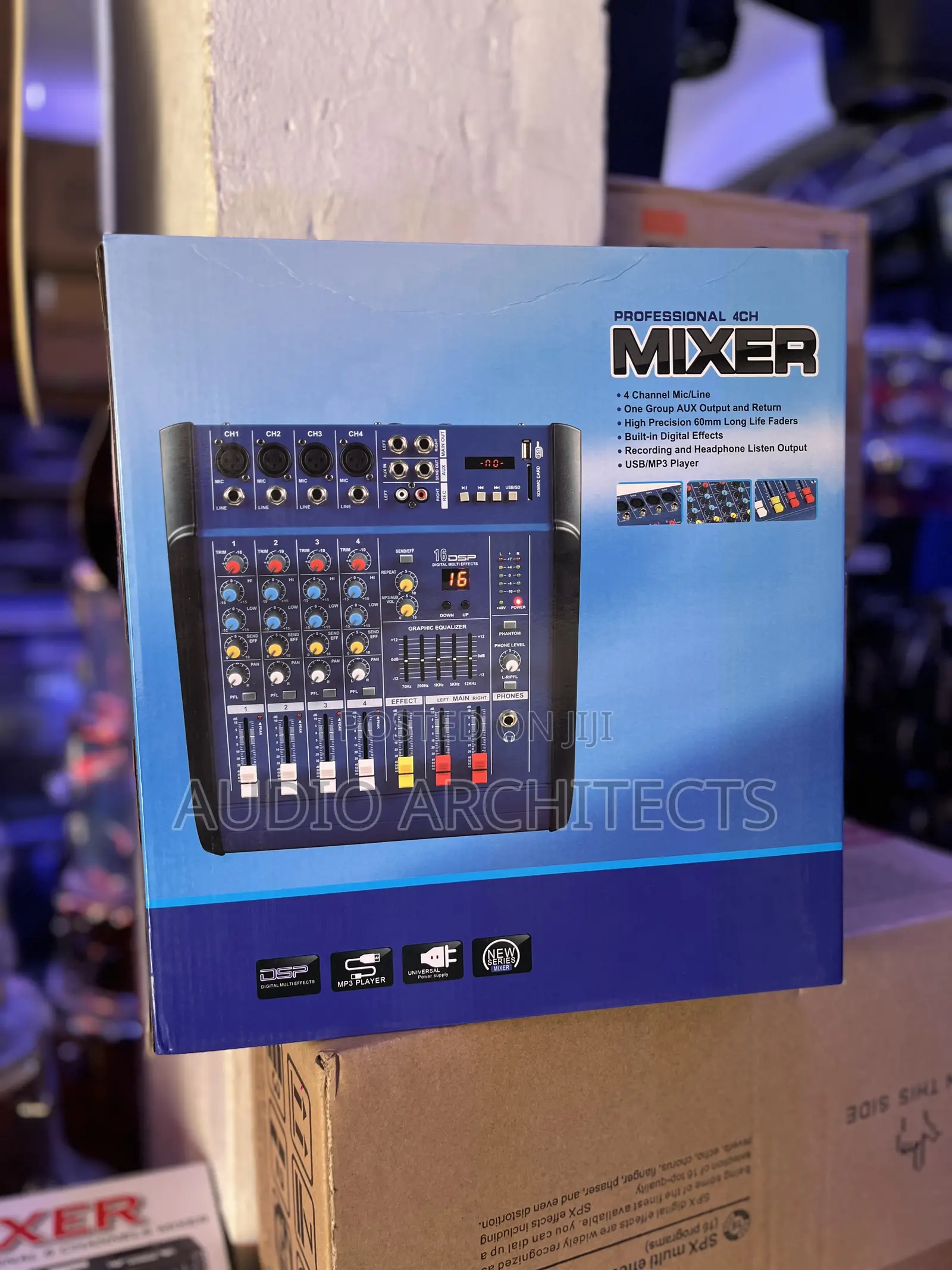 Yamaha 4 Channel Powered Mixer Pmx402d Usb