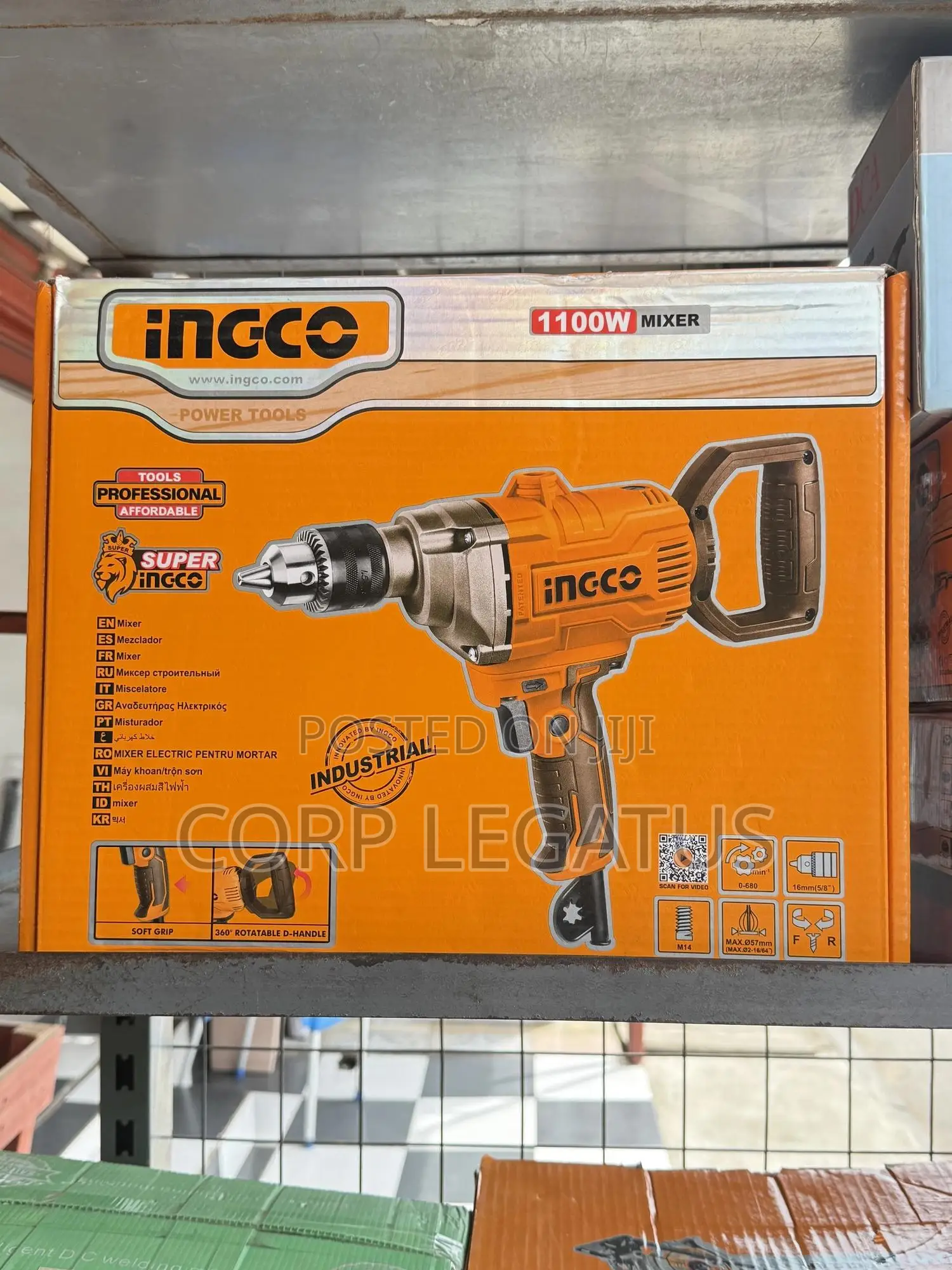 Ingco 1100w Electric Drill/ Mixer