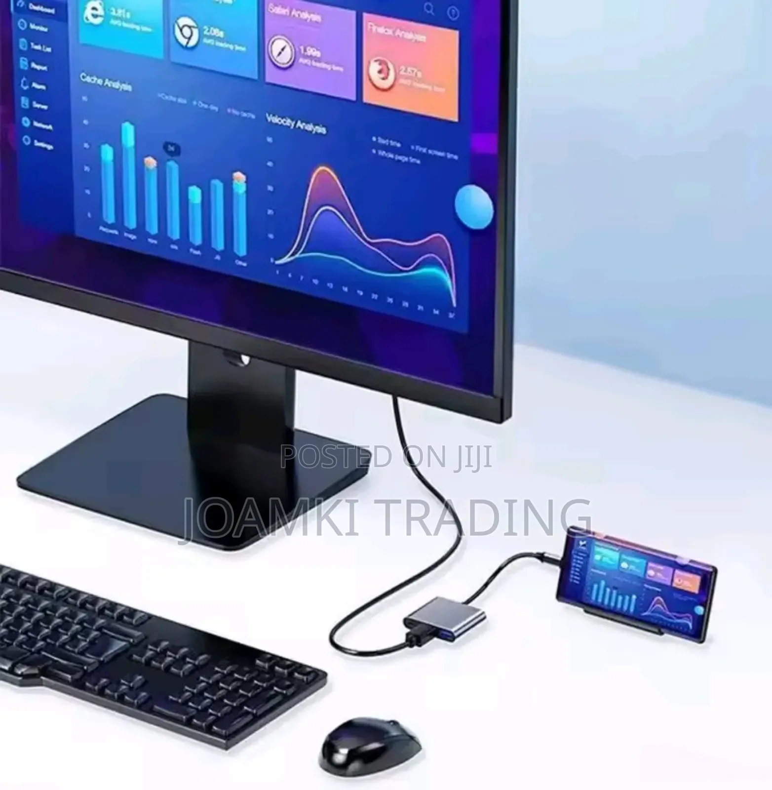 3 in 1 Type C Hub to Hdmi, Pd, Usb 3.0 for Phone, Laptop