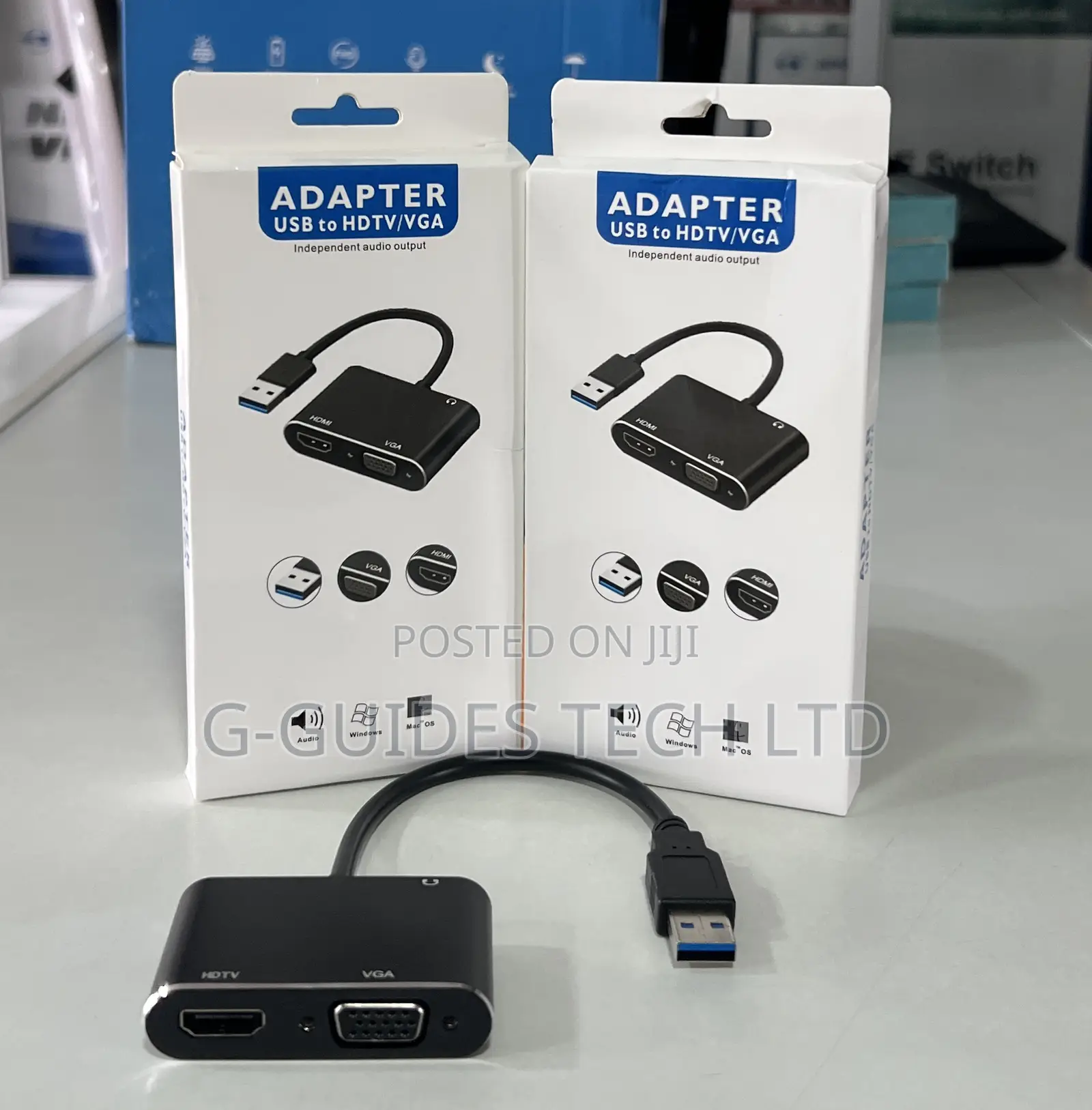 Usb 3.0 to Hdmi and Vga Adapter, Usb to Vga/Hdmi Converter