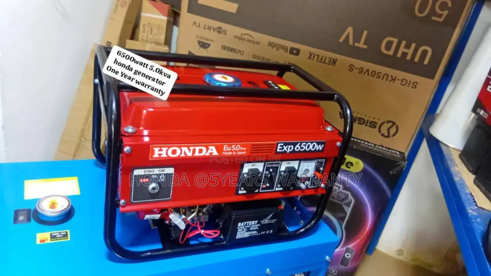 Energy for Life Honda 6500watt 5.0kva Generator Petrol