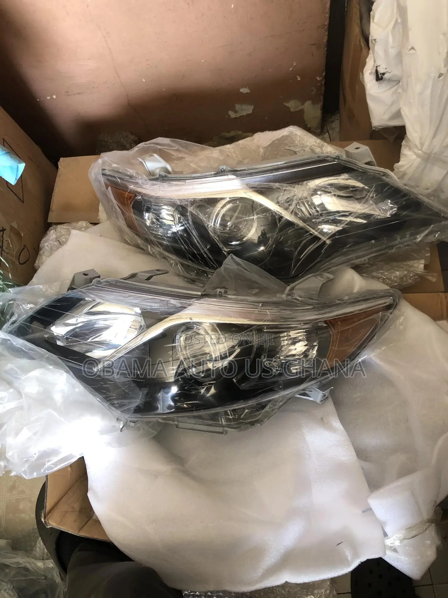 Camry Spider Black Headlight 2012 2013 2014