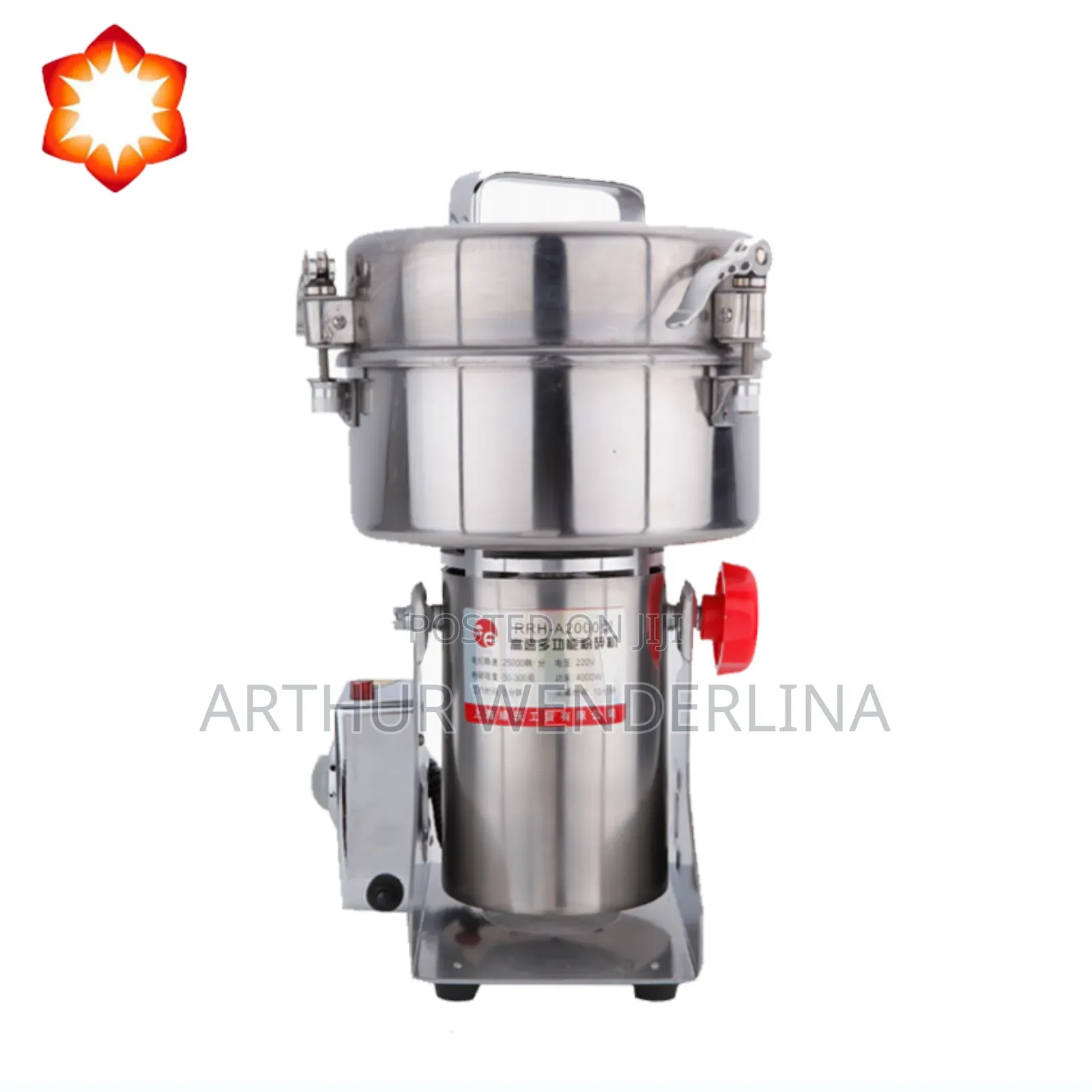 Ririhong 2000gcommercial Spices,Grain,Mill Electric Grinder