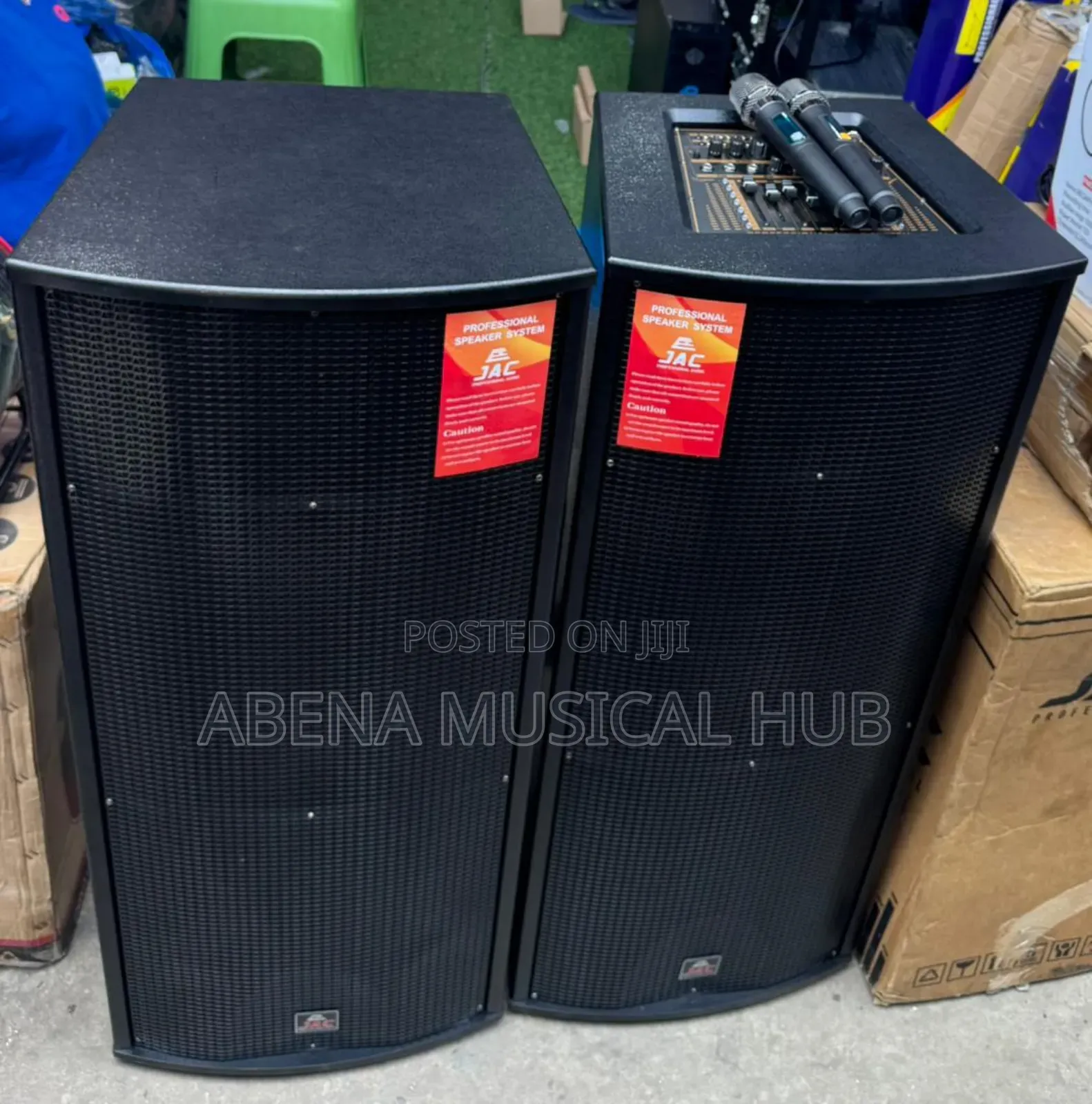 Jac- Active Speaker Pair With Two Microphone