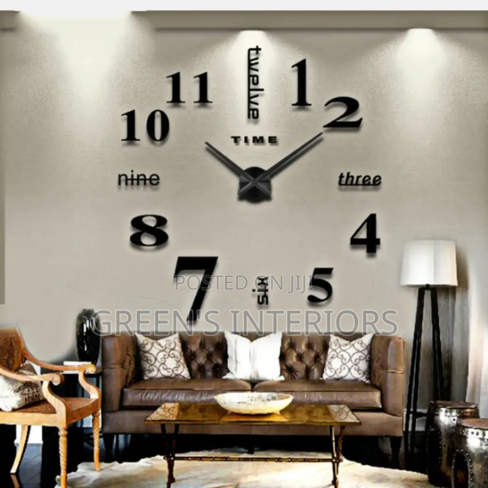 120 Cm Flameless Clock Available