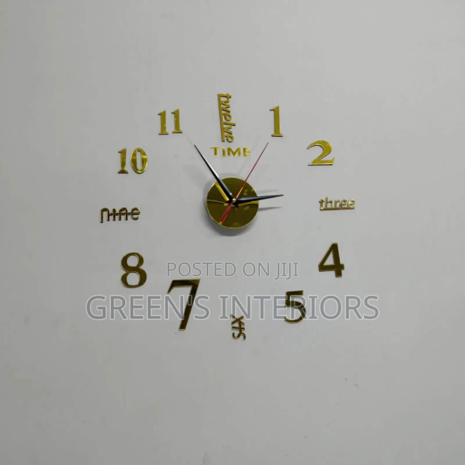 40 Cm Flameless Clock Available