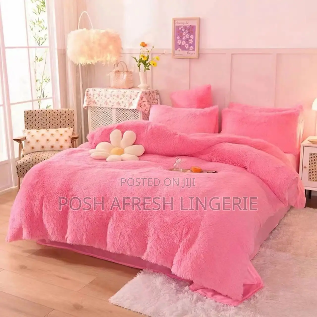 Fur Fluffy Duvet Bedsheet Sets