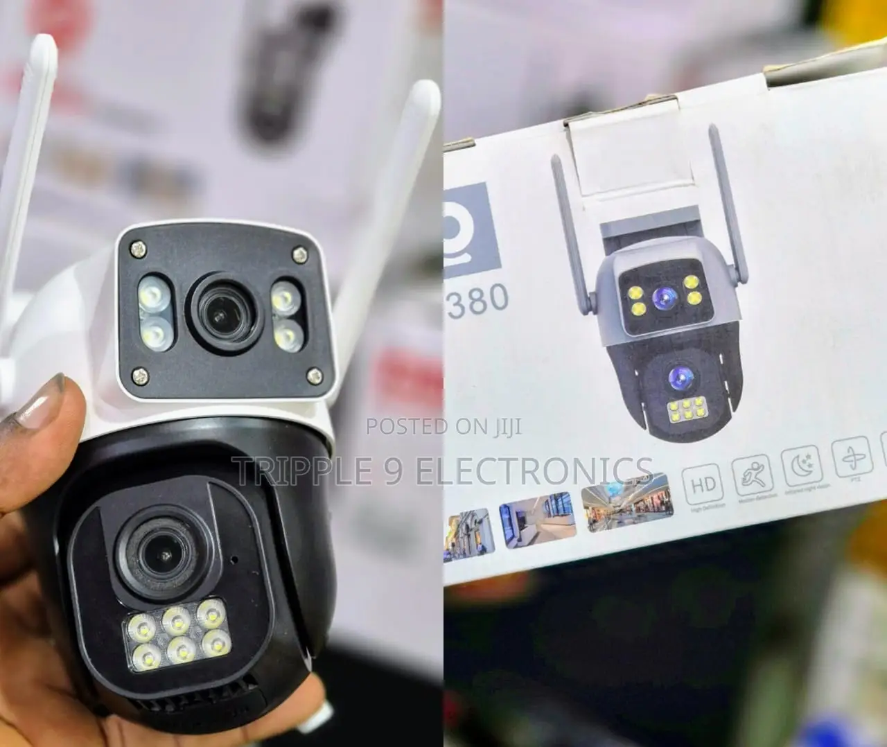 4g Dual Lens Portable Wifi CCTV Indoor/Outdoor Camera