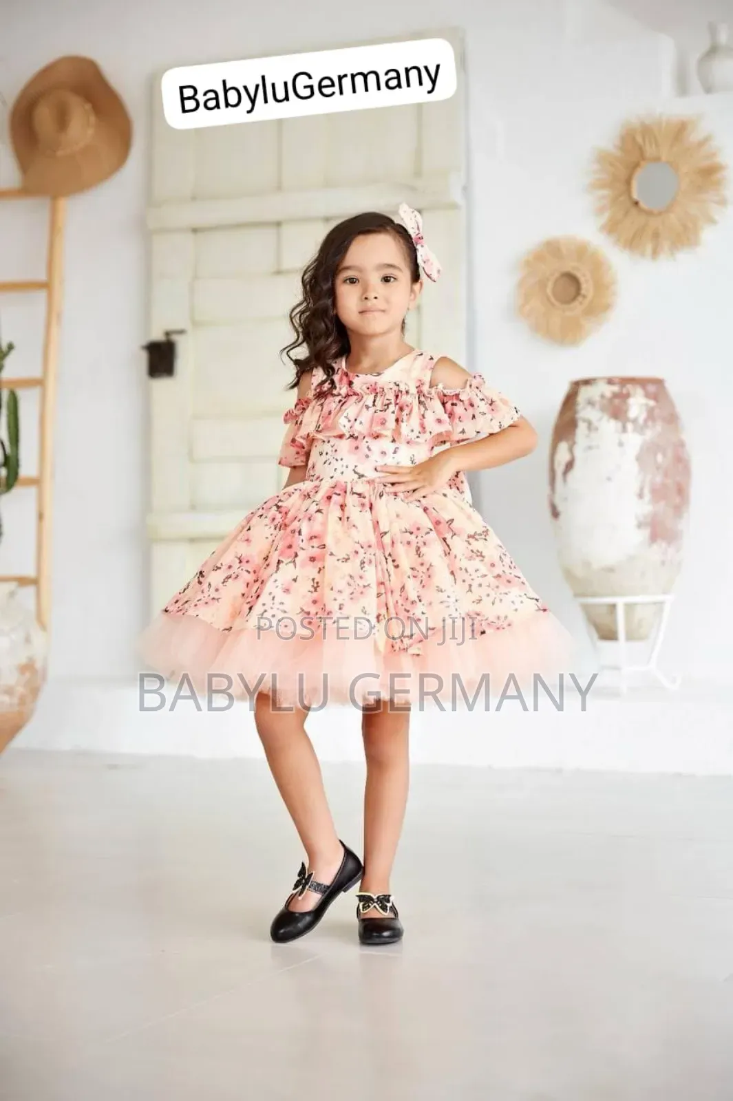 Elegant Pink Princess Girl Dress: Turkey Luxury Brand