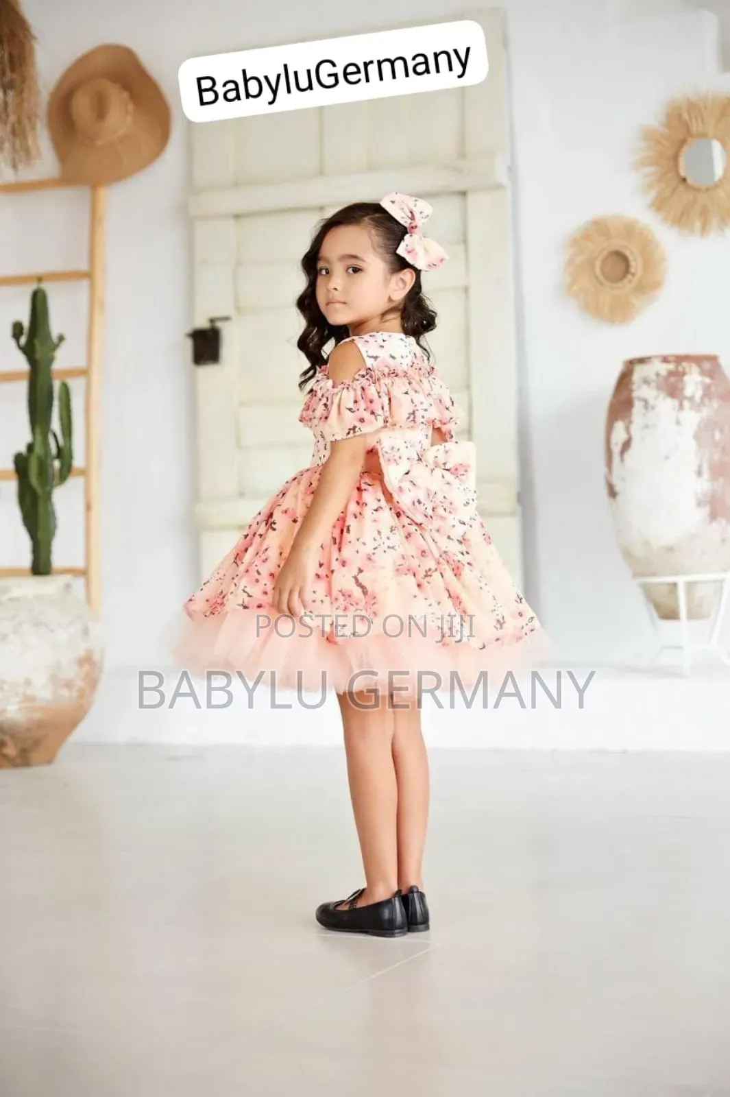 Elegant Pink Princess Girl Dress: Turkey Luxury Brand