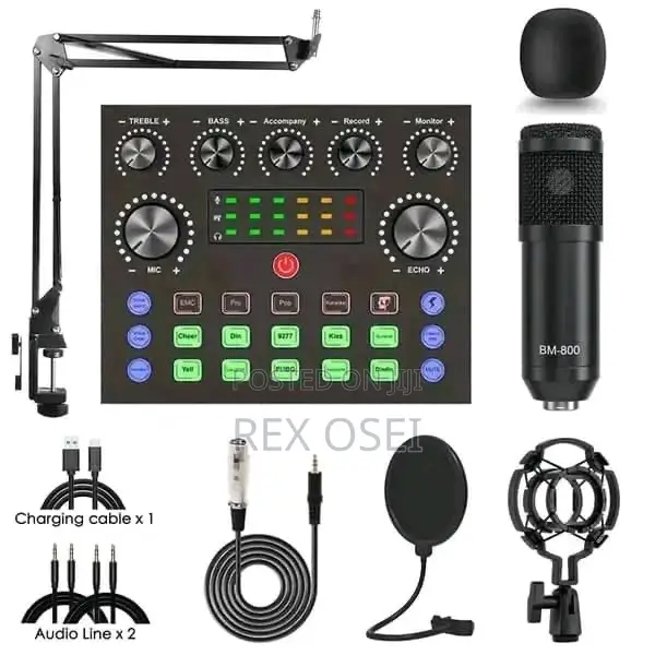 Live Sound Card and Microphone
