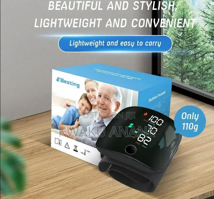 Rechargeable Wrist Blood Pressure Monitor – Portable Accurate!